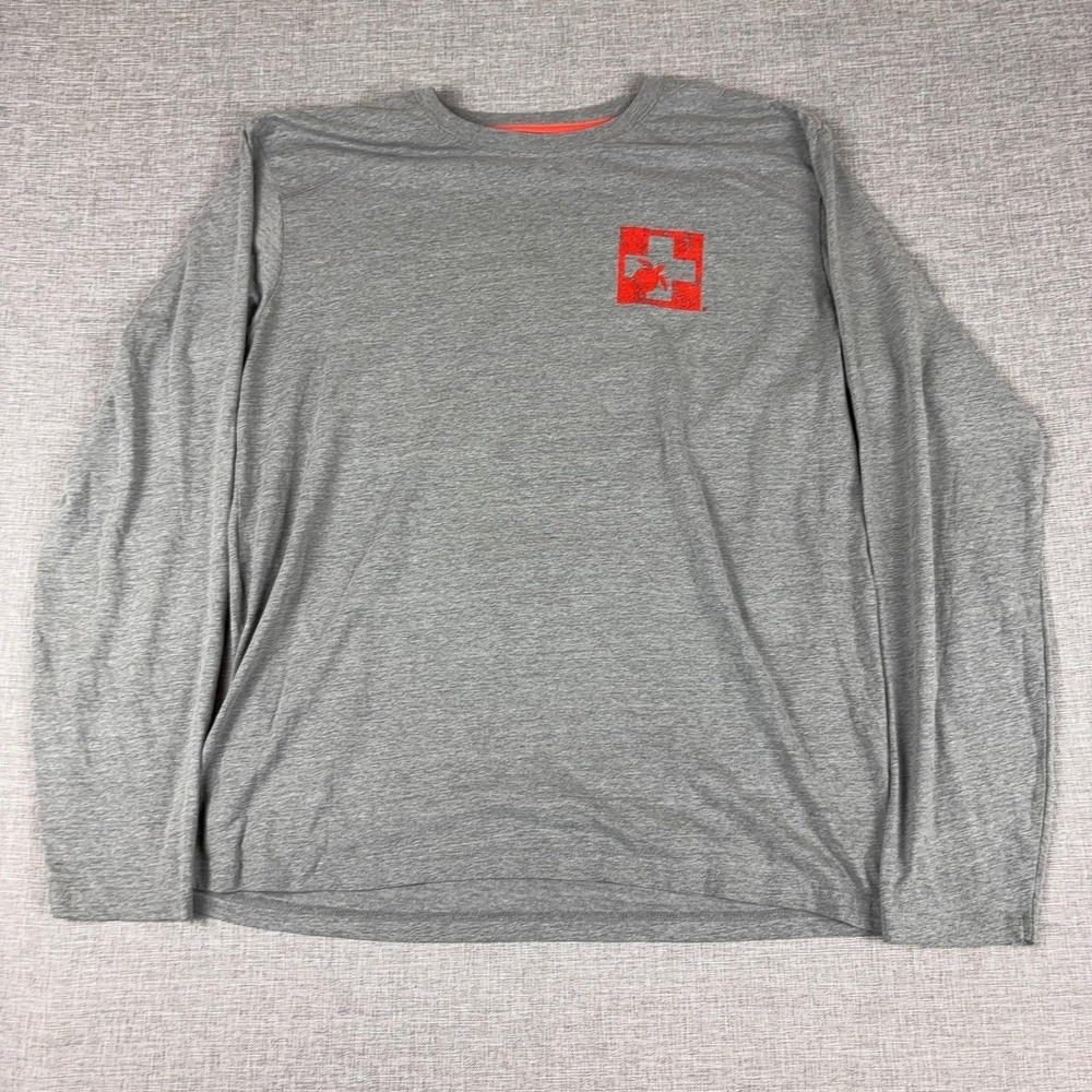 Kastlfel Shirt Mens L Gray South Carolina Aquarium Turtle Tagless Long Sleeve